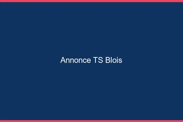 Annonce TS Blois