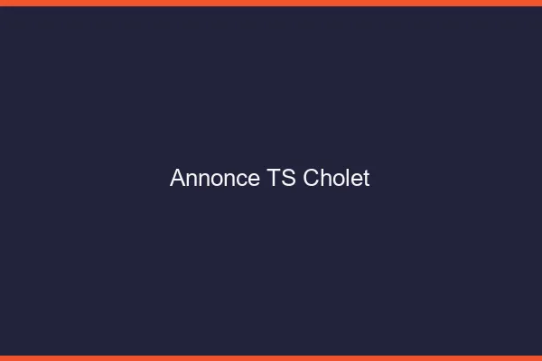 Annonce TS Cholet