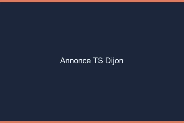 Annonce TS Dijon