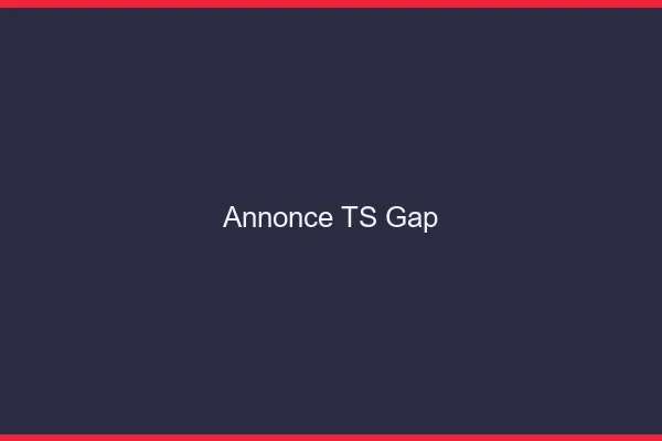 Annonce TS Gap