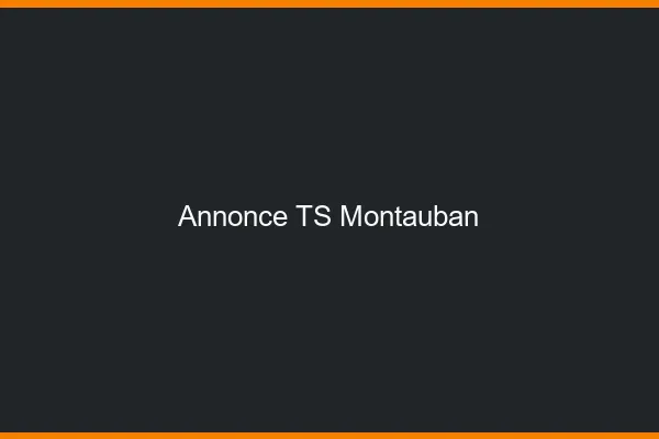 Annonce TS Montauban