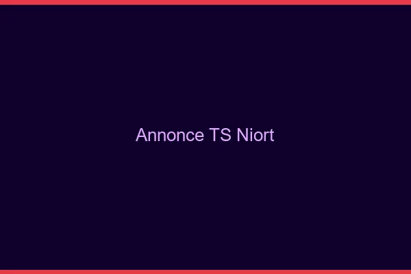 Annonce TS Niort