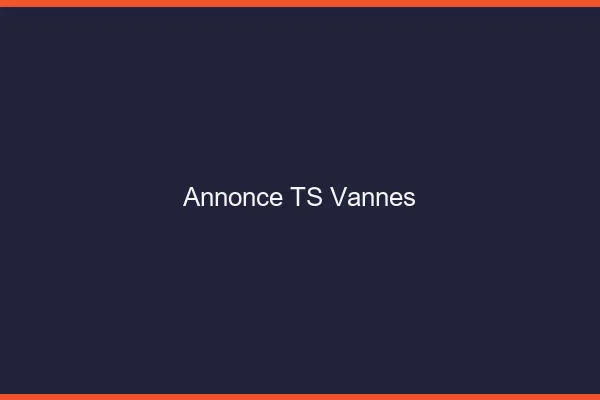 Annonce TS Vannes