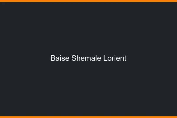 Baise shemale Lorient