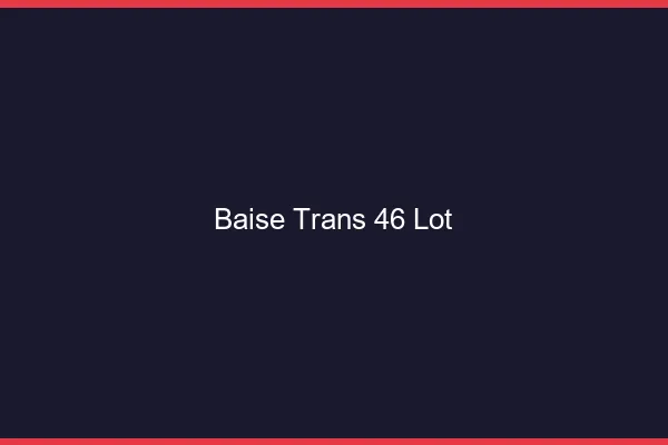 Baise trans 46 lot