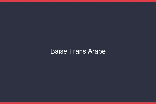 Baise trans arabe
