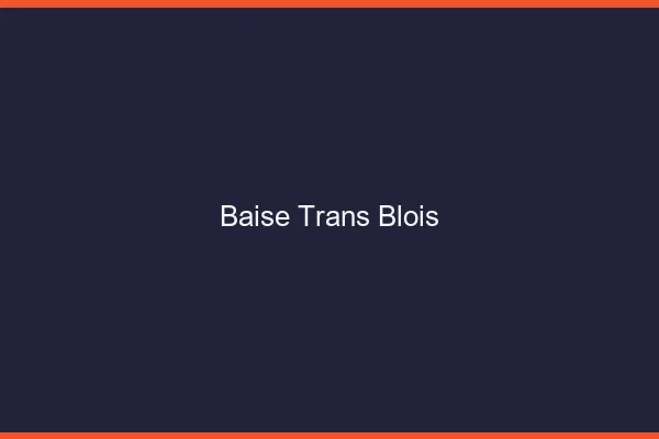 Baise trans Blois