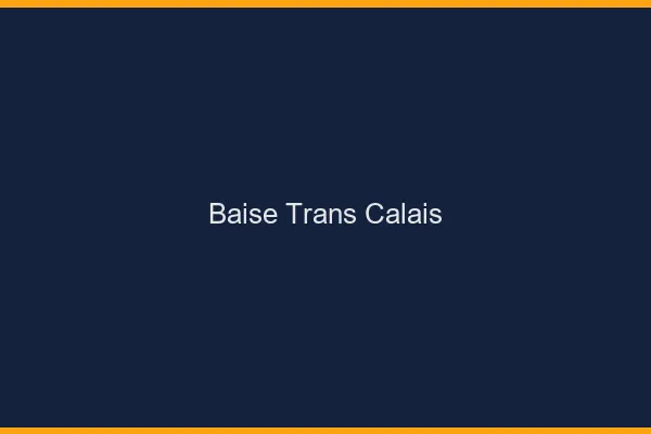 Baise trans Calais