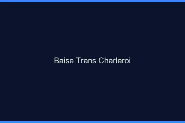 Baise trans Charleroi
