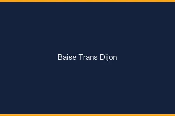 Baise trans Dijon