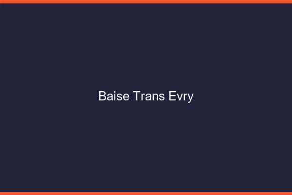 Baise trans Évry