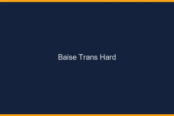 Baise trans hard