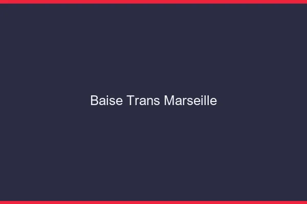 Baise trans Marseille