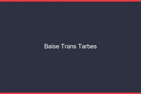 Baise trans Tarbes