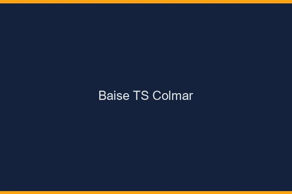 Baise TS Colmar