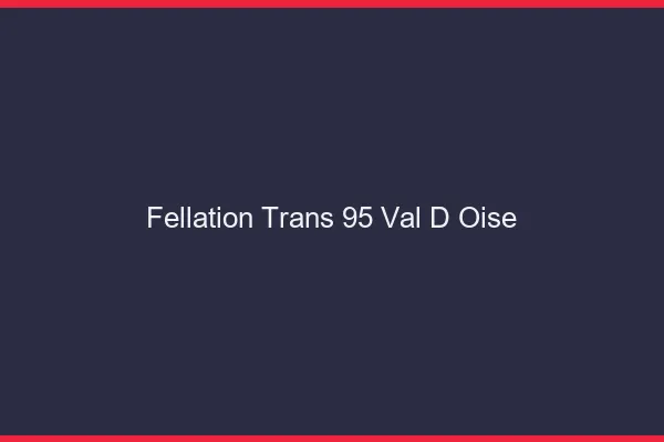 Fellation trans 95 val-d'oise