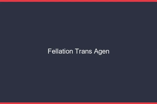 Fellation trans Agen