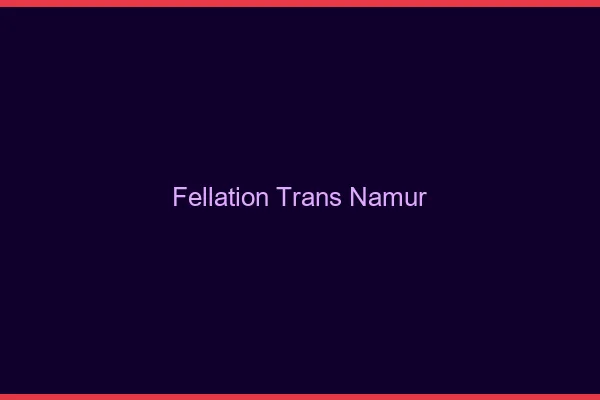 Fellation trans Namur