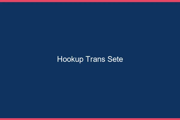 Hookup trans Sète