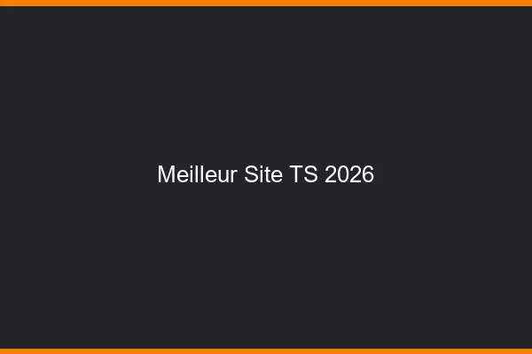 Meilleur site TS 2026