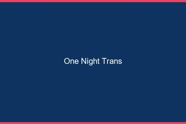 One night trans