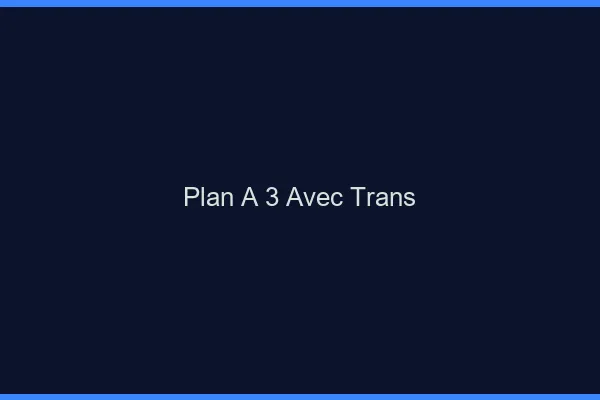 Plan à 3 avec trans