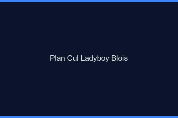 Plan cul ladyboy Blois