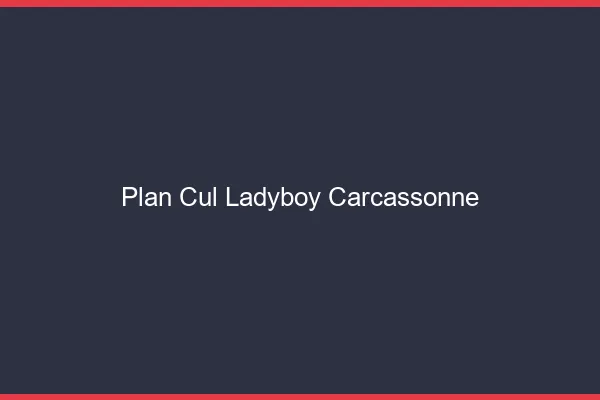 Plan cul ladyboy Carcassonne