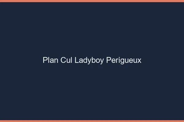 Plan cul ladyboy Périgueux