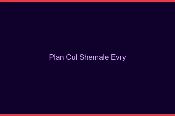 Plan cul shemale Évry