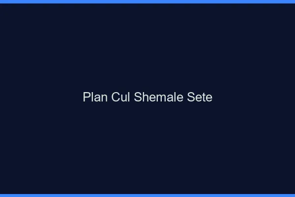 Plan cul shemale Sète