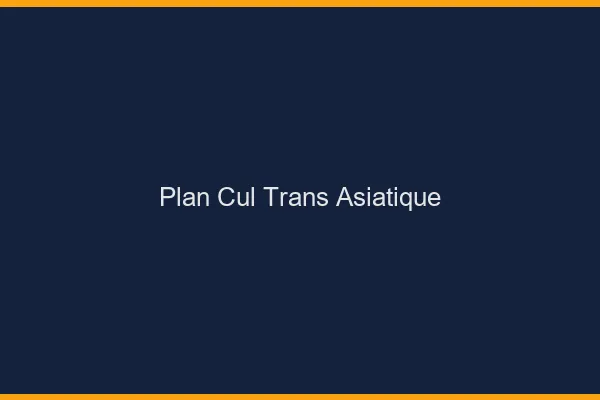 Plan cul trans asiatique