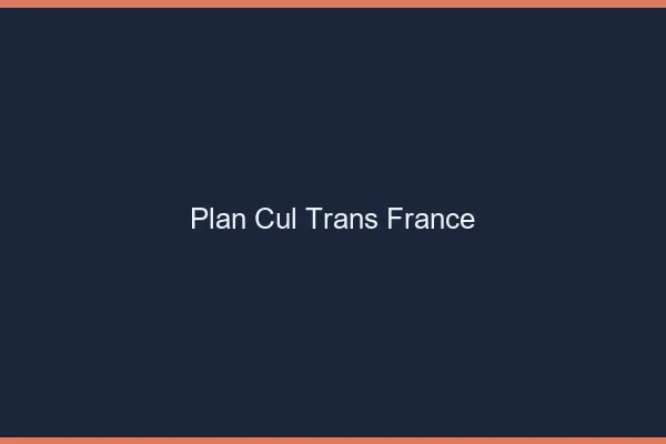 Plan cul trans France