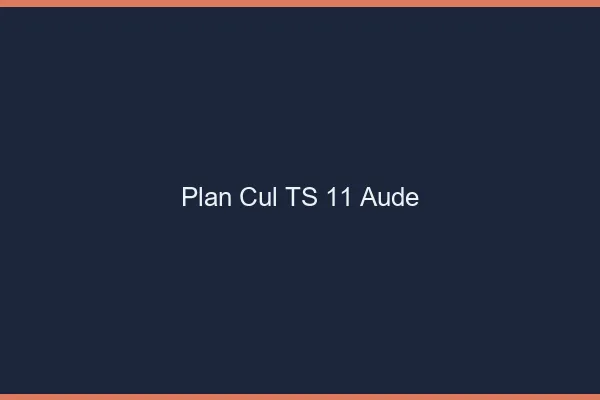 Plan cul TS 11 aude