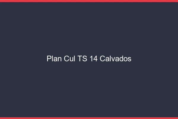 Plan cul TS 14 calvados