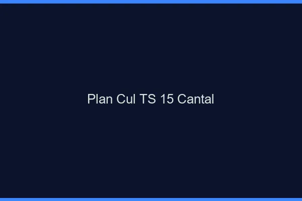 Plan cul TS 15 cantal