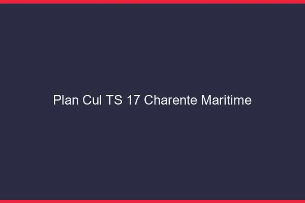 Plan cul TS 17 charente-maritime