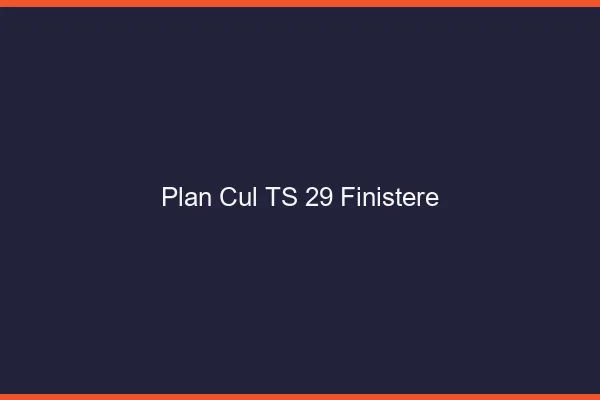 Plan cul TS 29 finistère