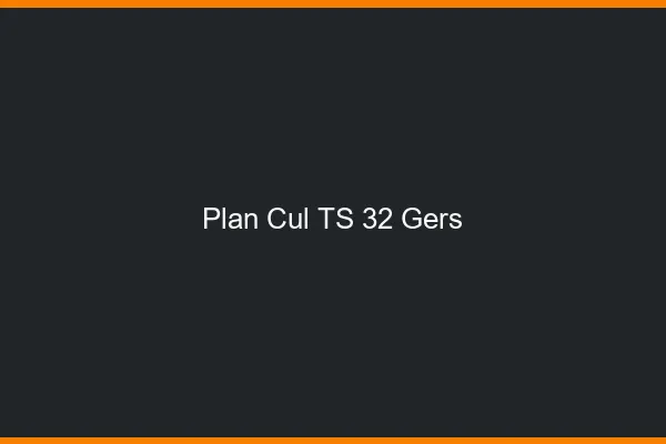 Plan cul TS 32 gers
