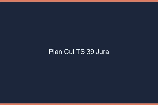 Plan cul TS 39 jura