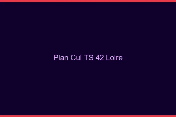 Plan cul TS 42 loire