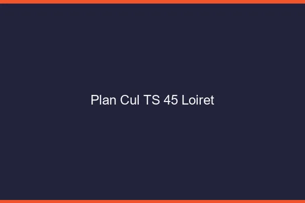 Plan cul TS 45 loiret