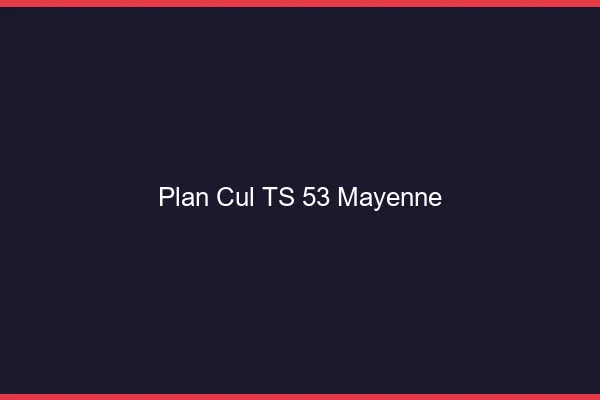 Plan cul TS 53 mayenne