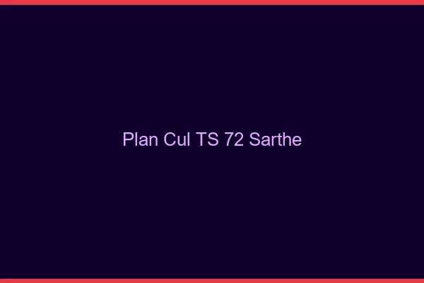 Plan cul TS 72 sarthe