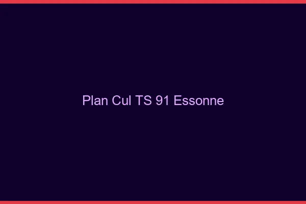 Plan cul TS 91 essonne