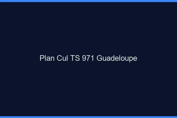 Plan cul TS 971 Guadeloupe
