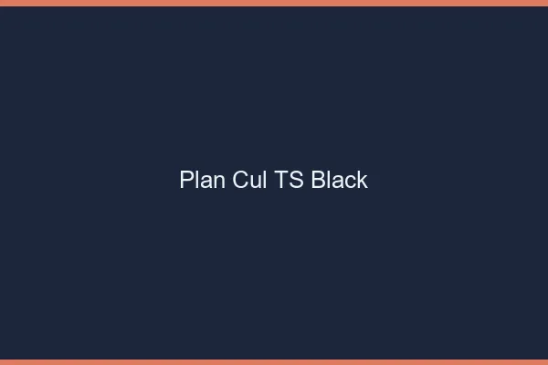 Plan cul TS black