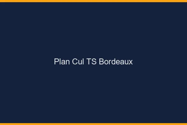 Plan cul TS Bordeaux
