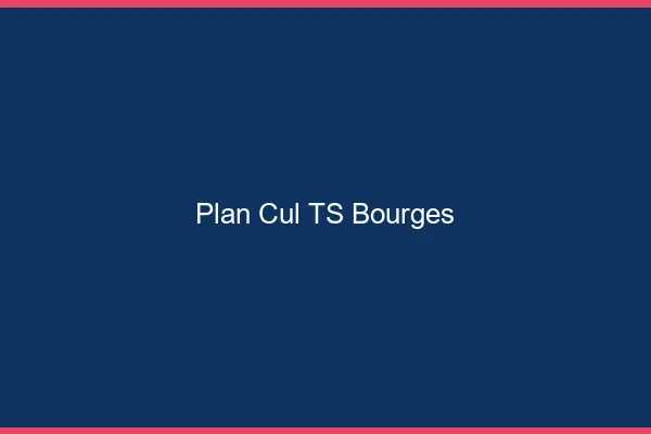 Plan cul TS Bourges