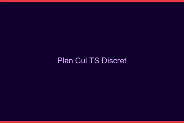 Plan cul TS discret